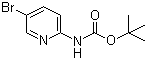结构式 CAS# 159451-66-8, 2-(Boc-氨基)-5-溴吡啶; 2-(叔丁氧羰基氨基)-5-溴吡啶