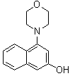 结构式 CAS# 159596-05-1, 4-吗啉基-2-萘酚