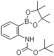 structure of CAS# 159624-15-4, 2-Boc-aminophenylboronic acid pinacol ester;2-(Boc-amino)benzeneboronic acid pinacol ester; 2-(N-Boc-amino)phenylboronic acid pinacol ester; 2-(tert-Butoxycarbonylamino)phenylboronic acid pinacol ester