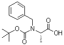 structure of CAS# 159999-80-1, N-[(1,1-Dimethylethoxy)carbonyl]-N-(phenylmethyl)-L-alanine