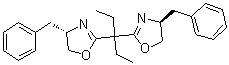 (4S)-2,2'-(1-Ethylpropylidene)bis(4-benzyl-4,5-dihydrooxazole) molecular structure (CAS 160191-64-0)