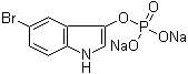 结构式 CAS# 16036-59-2, 5-溴吲哚-3-醇磷酸二氢酯二钠盐