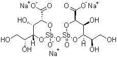 structure of CAS# 16037-91-5, Sodium stibagluconate;Antimony sodium gluconate