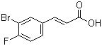 结构式 CAS# 160434-49-1, 3-溴-4-氟肉桂酸