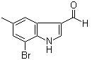 7-Bromo-5-methyl-1H-indole-3-carboxaldehyde molecular structure (CAS 16077-60-4)