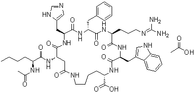 Bremelanotide acetate molecular structure (CAS 1607799-13-2)
