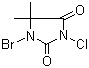 structure of CAS# 16079-88-2, 1-Bromo-3-chloro-5,5-dimethylhydantoin;1-Bromo-3-chloro-5,5-dimethylimidazolidine-2,4-dione