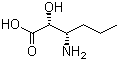 (2R,3S)-3-氨基-2-羟基己酸分子结构 (CAS 160801-75-2)
