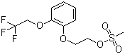2-[2-(2,2,2-Trifluoroethoxy)phenoxy]ethyl methanesulfonate molecular structure (CAS 160969-03-9)