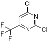 2,4-Dichloro-6-(trifluoromethyl)pyrimidine molecular structure (CAS 16097-64-6)