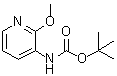structure of CAS# 161117-83-5, (2-Methoxypyridin-3-yl)carbamic acid tert-butyl ester;3-(tert-Butoxycarbonylamino)-2-methoxypyridine