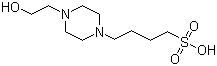 结构式 CAS# 161308-36-7, N-(2-羟乙基)哌嗪-N'-(4-丁磺酸)