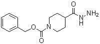 1,4-Piperidinedicarboxylic acid 1-(phenylmethyl) ester 4-hydrazide molecular structure (CAS 161609-80-9)