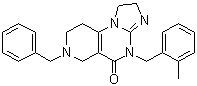 2,4,6,7,8,9-Hexahydro-4-[(2-methylphenyl)methyl]-7-(phenylmethyl)imidazo[1,2-a]pyrido[3,4-e]pyrimidin-5(1H)-one molecular structure (CAS 1616632-77-9)