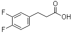 structure of CAS# 161712-75-0, 3,4-Difluorobenzenepropanoic acid;3-(3,4-Difluorophenyl)propanoic acid; 3-[3,4-Difluorophenyl]propionic acid