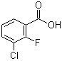 structure of CAS# 161957-55-7, 3-Chloro-2-fluorobenzoic acid