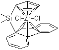 Dimethylsilanediyl(9-fluorenyl)(cyclopentadienyl)zirconium dichloride molecular structure (CAS 161994-85-0)