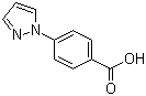 4-(1H-吡唑-1-基)苯甲酸分子结构 (CAS 16209-00-0)