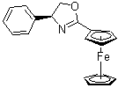 [(4S)-4,5-Dihydro-4-phenyl-2-oxazolyl]ferrocene molecular structure (CAS 162157-04-2)