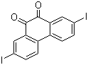 structure of CAS# 16218-32-9, 2,7-Diiodophenanthrenequinone;2,7-Diiodophenanthrene-9,10-dione