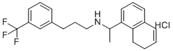 structure of CAS# 1622173-72-1, Cinacalcet Impurity 50 HCl;N-(1-(7,8-dihydronaphthalen-1-yl)ethyl)-3-(3-(trifluoromethyl)phenyl)propan-1-amine hydrochloride
