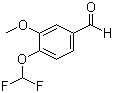 3-Methoxy-4-(difluoromethoxy)benzaldehyde molecular structure (CAS 162401-70-9)