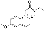 结构式 CAS# 162558-52-3, 1-(2-乙氧基-2-氧代乙基)-6-甲氧基喹啉鎓溴化物