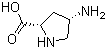 结构式 CAS# 16257-83-3, (4S)-4-氨基-L-脯氨酸