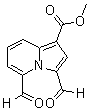 3,5-Diformyl-1-indolizinecarboxylic acid methyl ester molecular structure (CAS 163556-04-5)