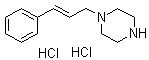 (E)-1-(3-Phenyl-2-propenyl)piperazine dihydrochloride molecular structure (CAS 163596-56-3)