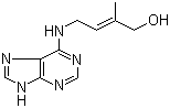 structure of CAS# 1637-39-4, trans-Zeatin;(E)-2-Methyl-4-(1H-purin-6-ylamino)-2-buten-1-ol; trans-6-(4-Hydroxy-3-methylbut-2-enylamino)purine