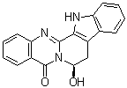 structure of CAS# 163815-35-8, 7beta-Hydroxyrutaecarpine;(7R)-8,13-Dihydro-7-hydroxy-indolo[2',3':3,4]pyrido[2,1-b]quinazolin-5(7H)-one