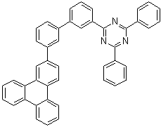 2,4-Diphenyl-6-[3'-(2-triphenylenyl)[1,1'-biphenyl]-3-yl]-1,3,5-triazine molecular structure (CAS 1638271-85-8)