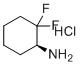 (1S)-2,2-difluorocyclohexan-1-amine hydrochloride molecular structure (CAS 1638744-12-3)