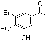 3-Bromo-4,5-dihydroxybenzaldehyde molecular structure (CAS 16414-34-9)