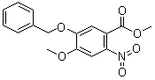 结构式 CAS# 164161-49-3, 5-苄氧基-4-甲氧基-2-硝基苯甲酸甲酯