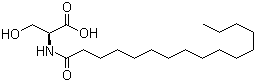 N-Palmitoyl-L-serine molecular structure (CAS 16417-38-2)