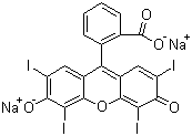 Erythrosin B molecular structure (CAS 16423-68-0)