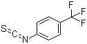 结构式 CAS# 1645-65-4, 4-三氟甲基苯基异硫氰酸酯; 对三氟甲基异硫氰酸苯酯