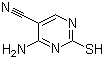 4-Amino-2-mercaptopyrimidine-5-carbonitrile molecular structure (CAS 16462-26-3)