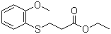3-[(2-Methoxyphenyl)thio]propanoic acid ethyl ester molecular structure (CAS 164979-75-3)