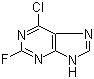 structure of CAS# 1651-29-2, 6-Chloro-2-fluoropurine;2-Fluoro-6-chloropurine