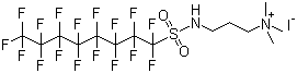 Perfluoroalkylsulfonyl quaternary ammonium iodides molecular structure (CAS 1652-63-7)