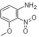 structure of CAS# 16554-47-5, 2-Nitro-3-methoxyaniline;3-Methoxy-2-nitroaniline; 3-Methoxy-2-nitrophenylamine