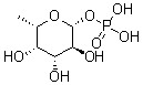 6-Deoxy-beta-L-galactopyranose 1-(dihydrogen phosphate) molecular structure (CAS 16562-59-7)