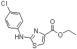 结构式 CAS# 165682-93-9, 2-[(4-氯苯基)氨基]-4-噻唑羧酸乙酯
