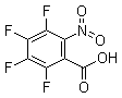 structure of CAS# 16583-08-7, 2-Nitro-3,4,5,6-tetrafluorobenzoic acid;2,3,4,5-Tetrafluoro-6-nitrobenzoic acid