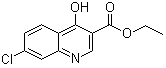 Ethyl 7-chloro-4-hydroxy-3-quinolinecarboxylate molecular structure (CAS 16600-22-9)