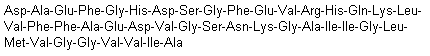 Amyloid beta-peptide (1-42) (rat) molecular structure (CAS 166090-74-0)