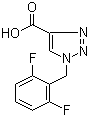 1-[(2,6-Difluorophenyl)methyl]-1H-1,2,3-triazole-4-carboxylic acid molecular structure (CAS 166196-11-8)